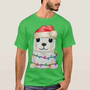 Camiseta Luz del árbol de navidad de sellado de agua Tangle