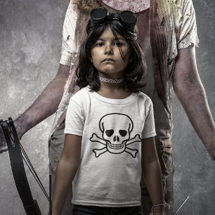 Camiseta Luz del cráneo y los huesos de cruz