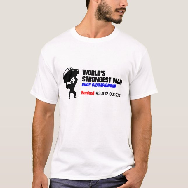 Camiseta LUZ del hombre más fuerte (Anverso)