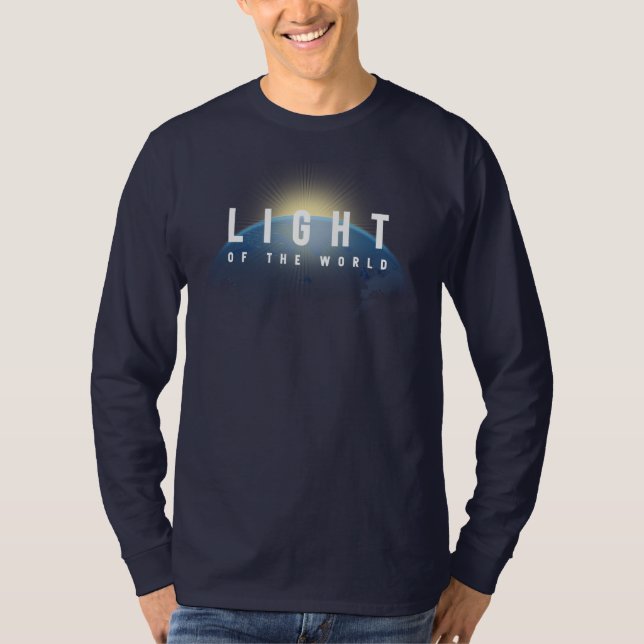 Camiseta Luz del mundo | Hombres Manga larga (Anverso)