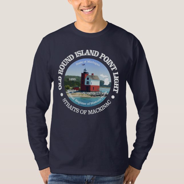 Camiseta Luz del punto de la isla redonda (Anverso)