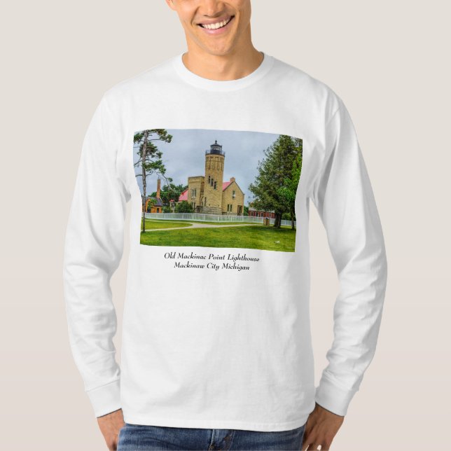 Camiseta Luz del punto de mackinac (Anverso)