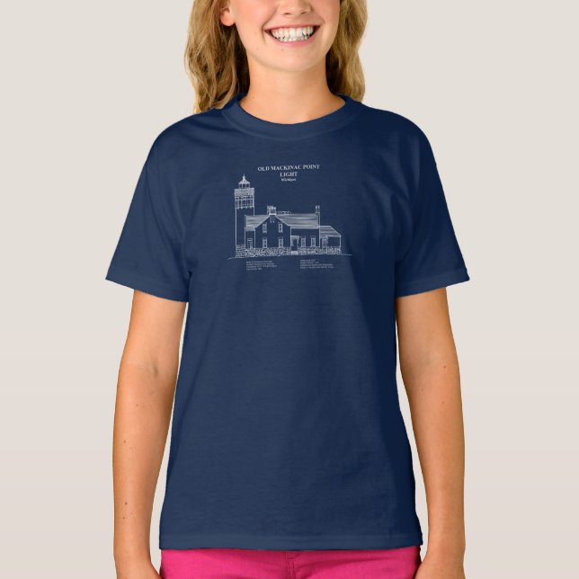 Camiseta Luz del punto mastinaco antiguo - Michigan - AD (Anverso)