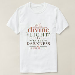 Camiseta Luz Divina Brilla En La Oscuridad Verdad Bíblica