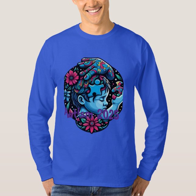 Camiseta Luz guía: El rompecabezas de la conciencia del aut (Anverso)