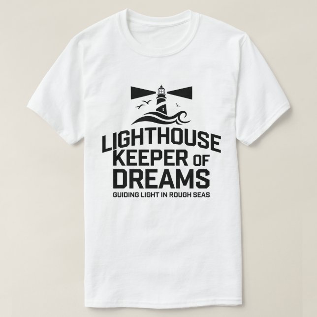 Camiseta Luz guía en arte de los mares duros (Diseño del anverso)