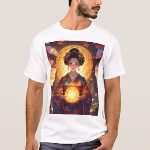 Camiseta Luz Mística – Gracia del Kimono y Poder Celestial