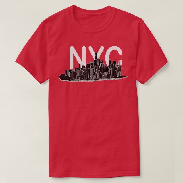 Camiseta Luz Nueva York de Manhattan (Diseño del anverso)