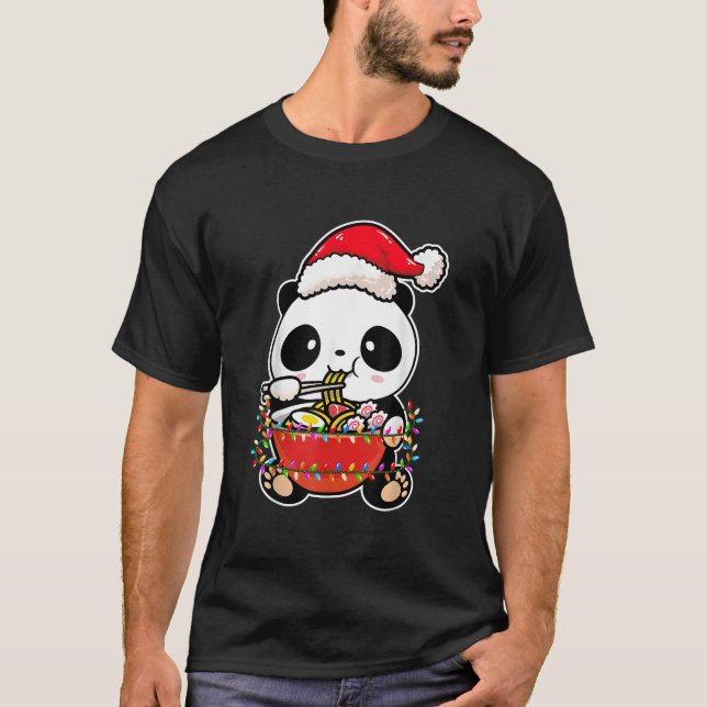 Camiseta Luz Panda Llevando Kawaii Panda (Anverso)