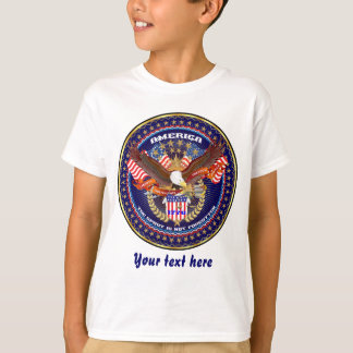 Camiseta Luz patriótica del frente de los niños solamente