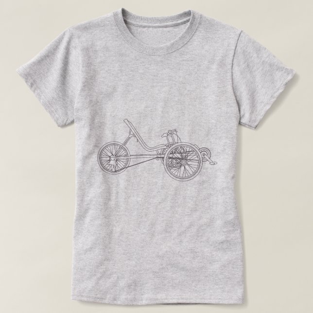 Camiseta Luz reclinada de Trike (Diseño del anverso)