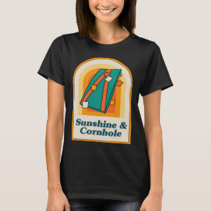 Camiseta Luz solar y Cornhole Lanzamiento de saco de verano