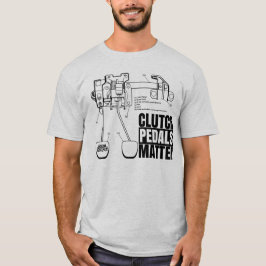 Camiseta Luz T de la materia de los pedales de embrague