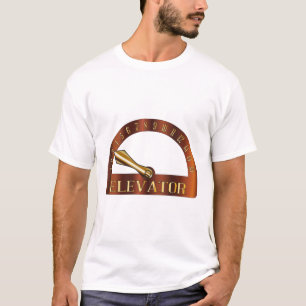 Camiseta Luz testigo del piso del elevador aislado