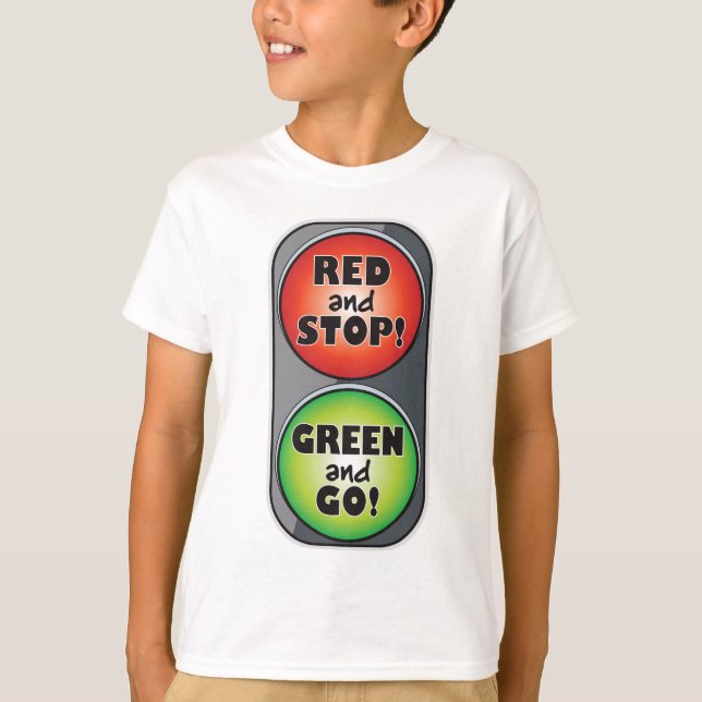 Camiseta Luz verde clara roja (Anverso)