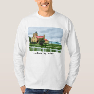 Camiseta Luz y puente de Mackinac