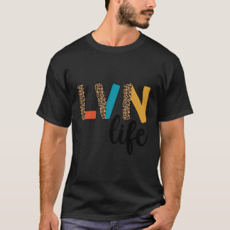 Camiseta Lvn Life Lvn Enfermera Leopard Licencia Nur Vocaci