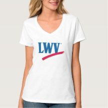 Camiseta LWV cuello en V 100% algodón