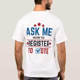 Camiseta LWV me pregunta cómo inscribirme para votar camise