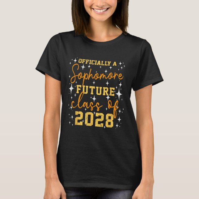 Camiseta Ly A Sophomore Future Cl Of 2028 Funny First Day  (Anverso)