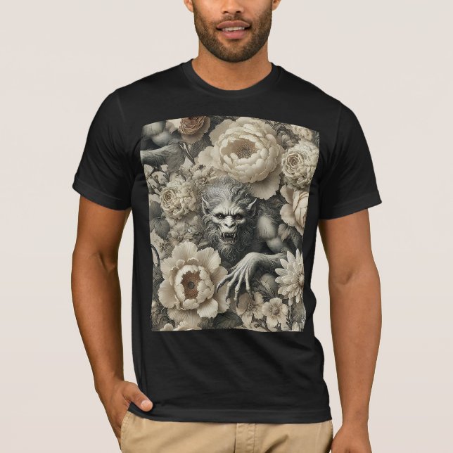 Camiseta Lycanthropic Splendor – Gothic Wearable Art (Anverso)