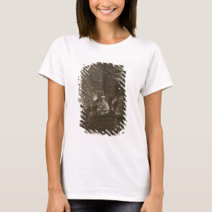 Camiseta Lycaon transformó en un lobo, 1731 (el grabado)
