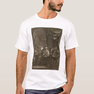 Camiseta Lycaon transformó en un lobo, 1731 (el grabado)