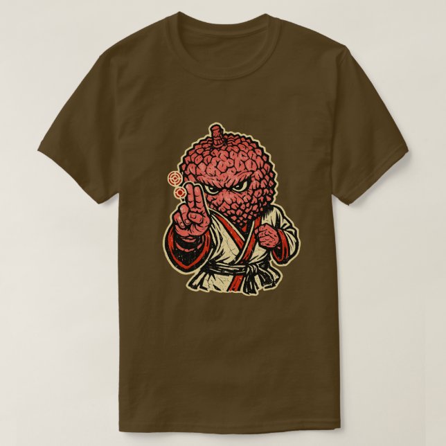 Camiseta Lychee Pressure Point Master — Vintage Retro Fight (Diseño del anverso)