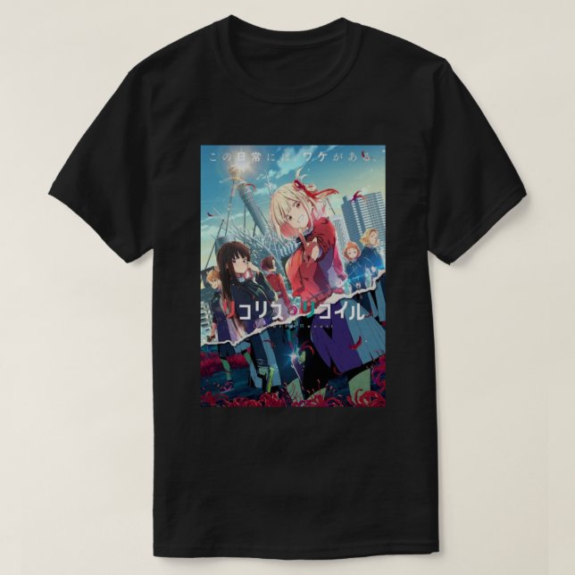 Camiseta Lycoris Recoil (Diseño del anverso)