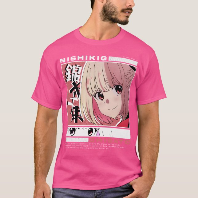 Camiseta Lycoris Recoil Cute Nishikigi Chisato (Anverso)