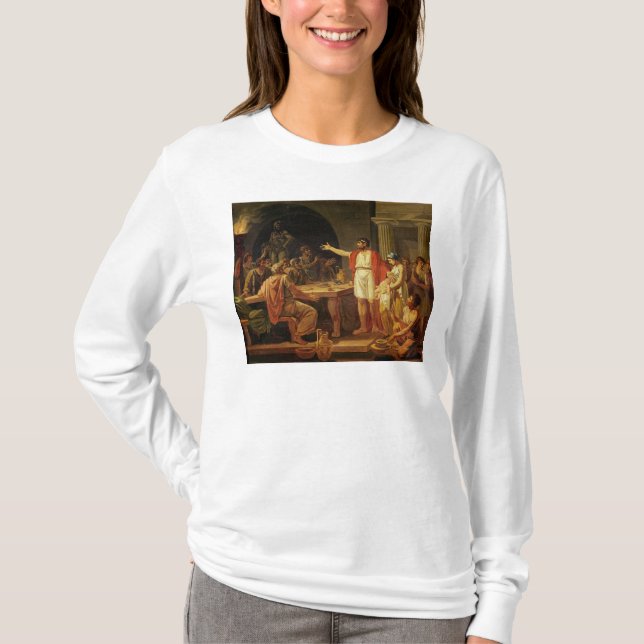 Camiseta Lycurgus mostrando a los Ancients de Sparta sus (Anverso)