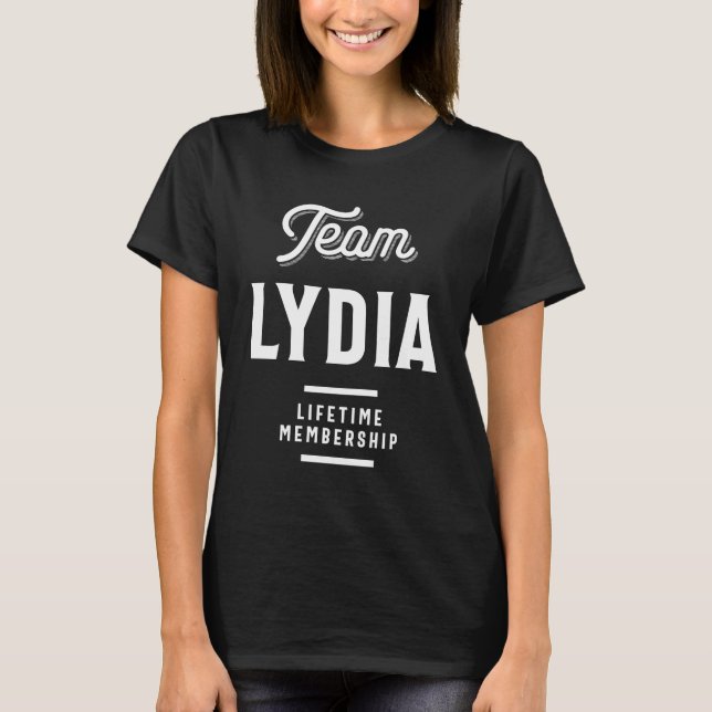 Camiseta Lydia Personalized Name Birthday Gift (Anverso)