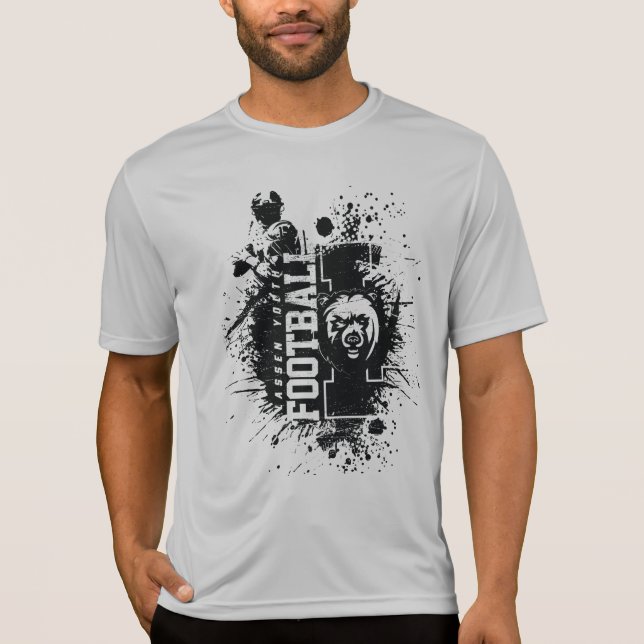 Camiseta LYFL 04 | Logo de Black Grunge Lassen para hombres (Anverso)