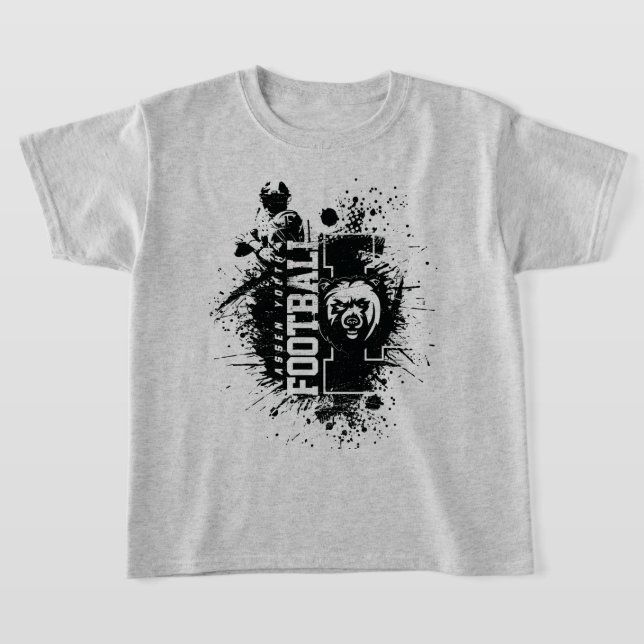 Camiseta LYFL 04 | Logotipo Kids Black Grunge Lassen (Distribución)