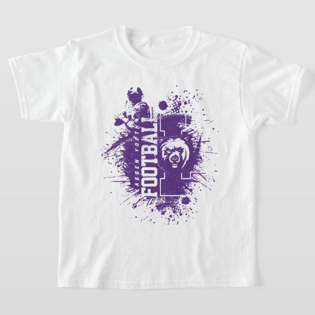 Camiseta LYFL 05 | Logotipo Kids Purple Grunge Lassen (Distribución)