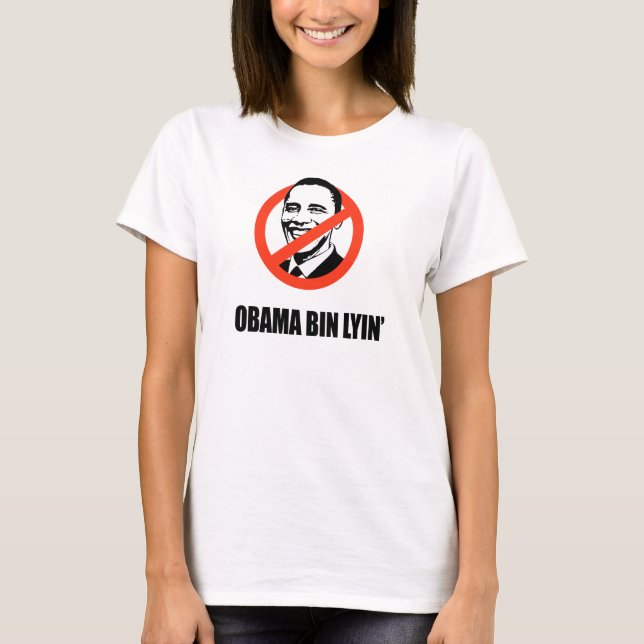 Camiseta Lyin del compartimiento de Obama (Anverso)