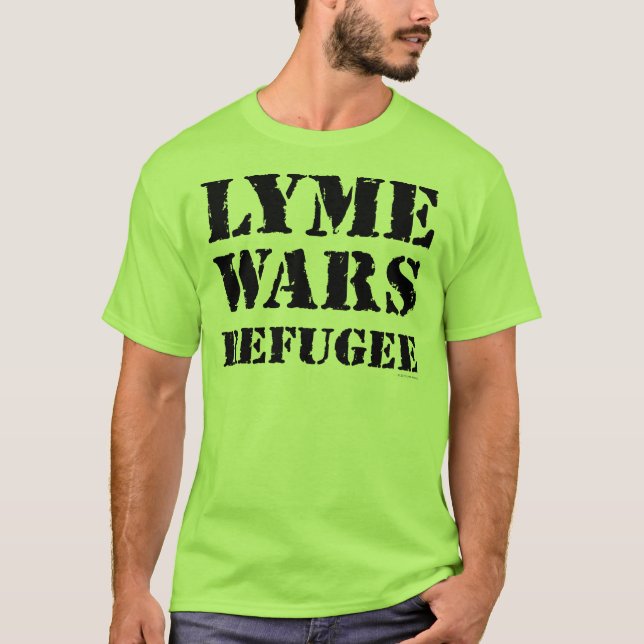 Camiseta Lyme guerrea refugiado (Anverso)
