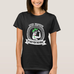 Camiseta Lyme Warrior Mom No es para la débil Cinta Verde