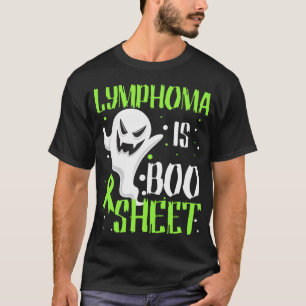 Camiseta Lymphoma Cancer Awareness Halloween Boo Sheet