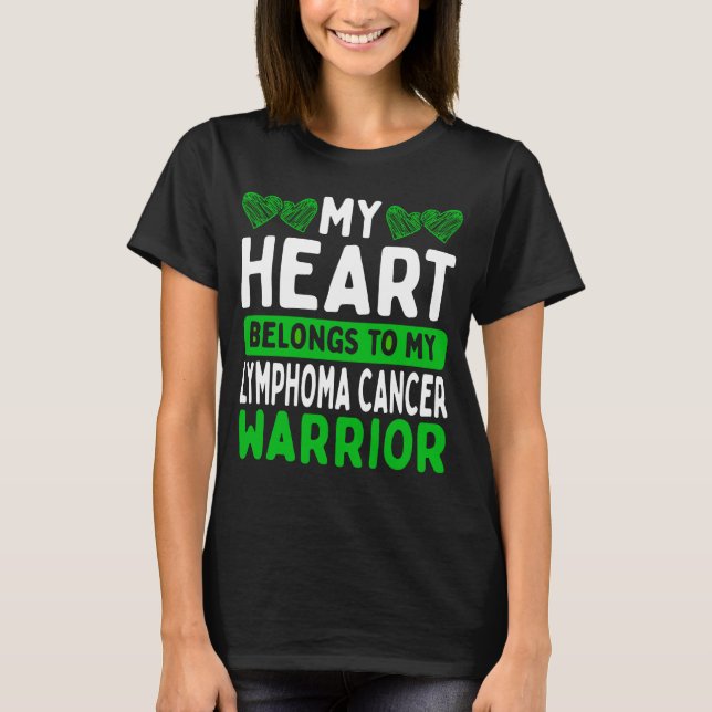 Camiseta Lymphoma Cancer Awareness Lymphoma Cancer Warrior (Anverso)