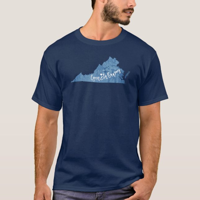 Camiseta Lynchburg Virginia Wood Grain (Anverso)