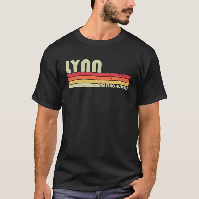 Camiseta LYNN MAMÁES MASSACHUSETTS Funny City Home Roots Re (Anverso)
