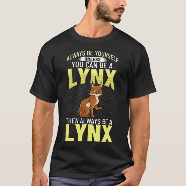 Camiseta Lynx Animal Red Lynx Canada Iberian Eurasian (Anverso)