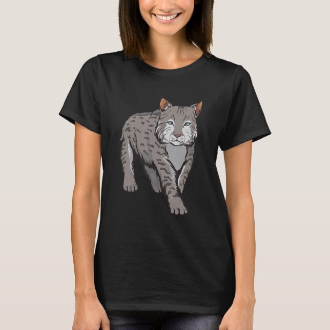 Camiseta Lynx Art Design Ilustracion Wildcat Lynx (Anverso)