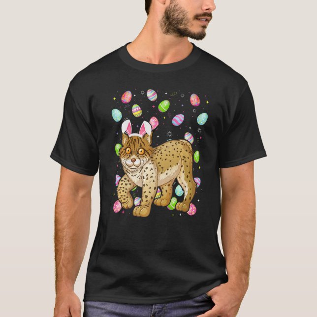 Camiseta Lynx Bunny Easter Egg Funny Lynx Easter Sunday (Anverso)