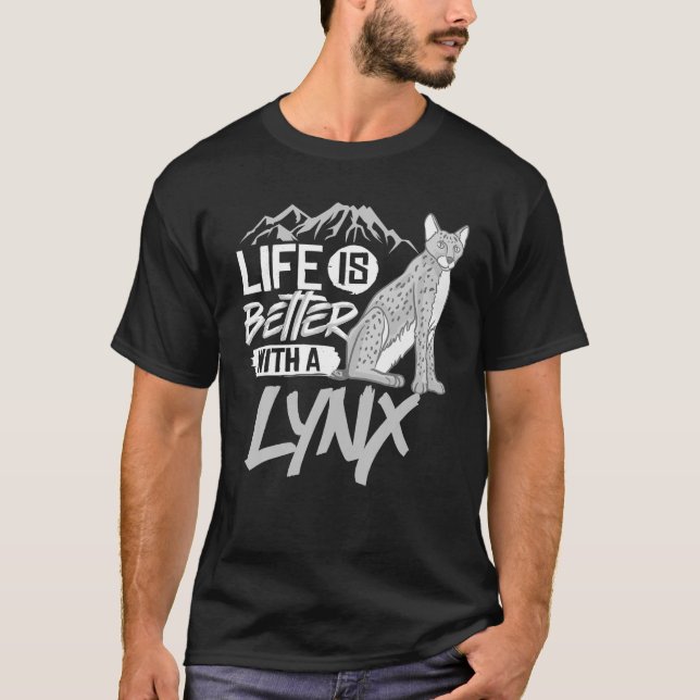 Camiseta Lynx Cat Animals Safari Bobcats Cute Sudáfrica (Anverso)