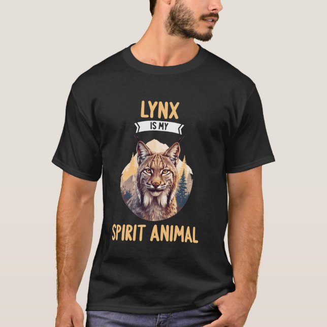 Camiseta Lynx es mi animal espiritual 1 (Anverso)