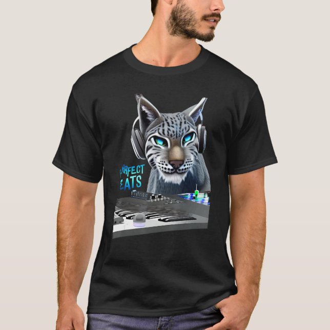 Camiseta Lynx Music Beats Bobcat Animal Musician (Anverso)