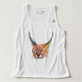Camiseta Lynx Running Tank Top, Blanco