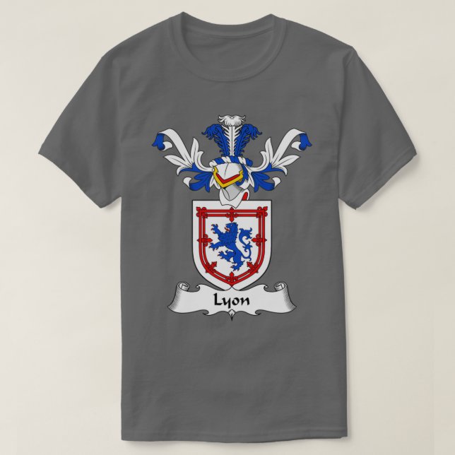 Camiseta Lyon Coat of Arms Family Crest  (Diseño del anverso)